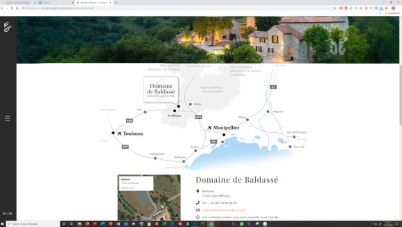 Une carte pour hiérarchiser l'information d'accessibilité- Domaine de Baldassé