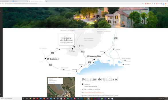 Une carte pour hiérarchiser l'information d'accessibilité- Domaine de Baldassé